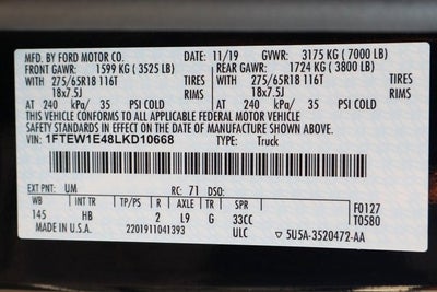 2020 Ford F-150 Lariat