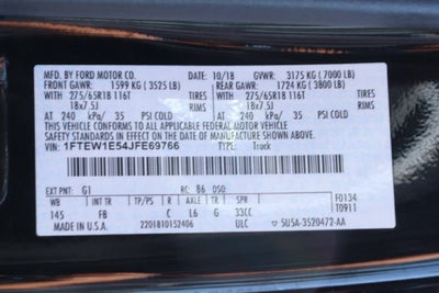 2018 Ford F-150 XLT