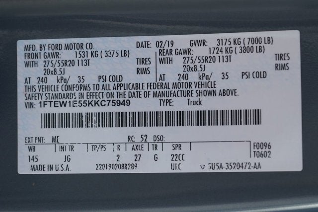 2019 Ford F-150 XL