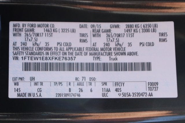 2015 Ford F-150 XL