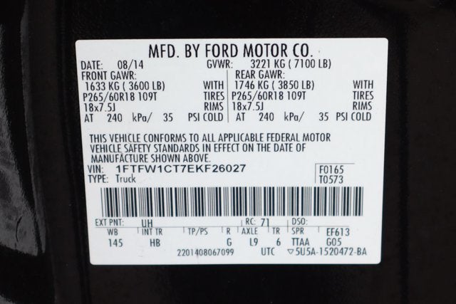 2014 Ford F-150 Lariat
