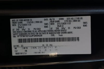 2018 Ford F-150 Lariat