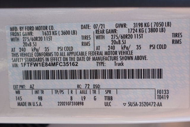 2021 Ford F-150 Platinum