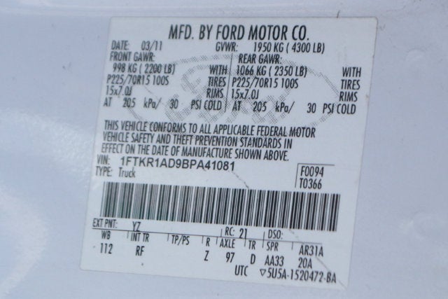 2011 Ford Ranger XLT