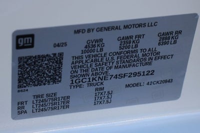 2025 Chevrolet Silverado 2500HD LT