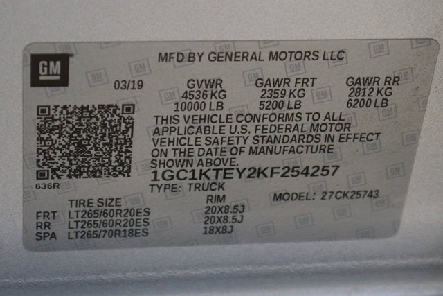 2019 Chevrolet Silverado 2500HD LTZ