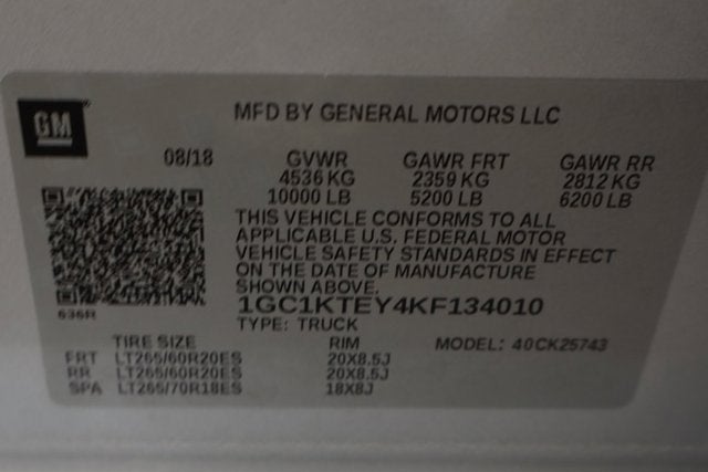 2019 Chevrolet Silverado 2500HD LTZ