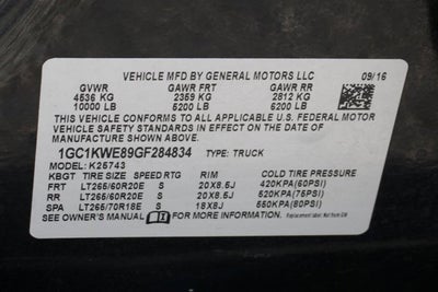 2016 Chevrolet Silverado 2500HD LTZ