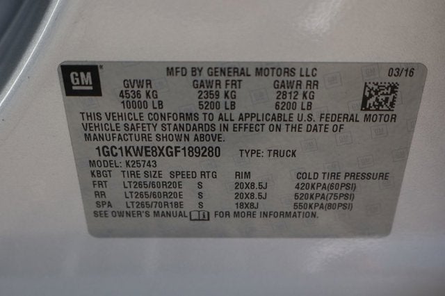 2016 Chevrolet Silverado 2500HD LTZ