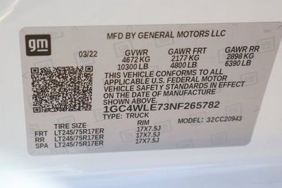 2022 Chevrolet Silverado 2500HD Work Truck