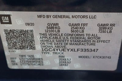 2020 Chevrolet Silverado 3500HD LTZ