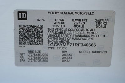 2024 Chevrolet Silverado 2500HD Custom