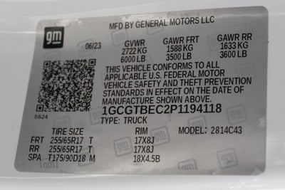 2023 Chevrolet Colorado Work Truck