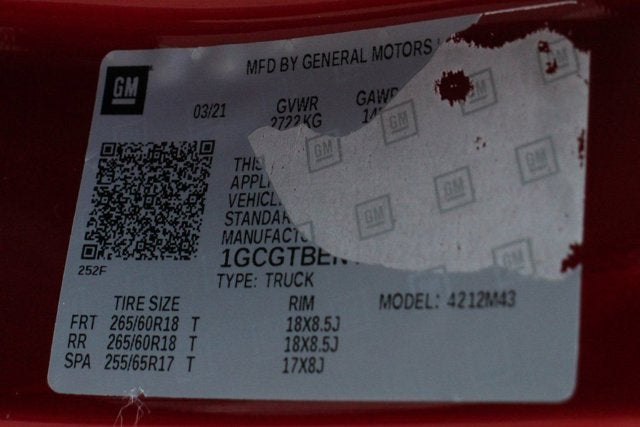 2021 Chevrolet Colorado Work Truck