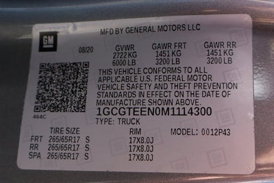 2021 Chevrolet Colorado ZR2