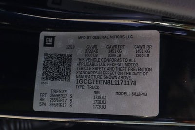 2020 Chevrolet Colorado ZR2