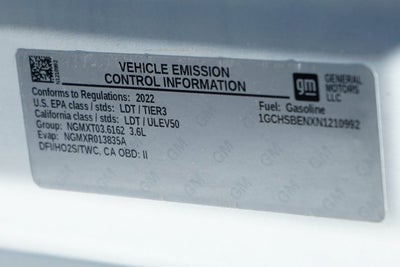 2022 Chevrolet Colorado Work Truck