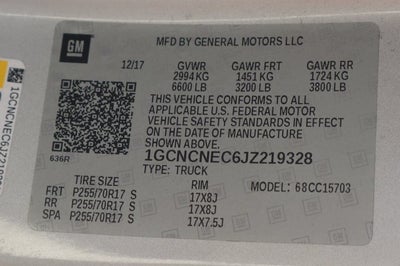 2018 Chevrolet Silverado 1500 WT
