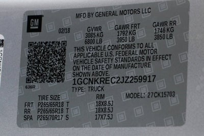 2018 Chevrolet Silverado 1500 LT