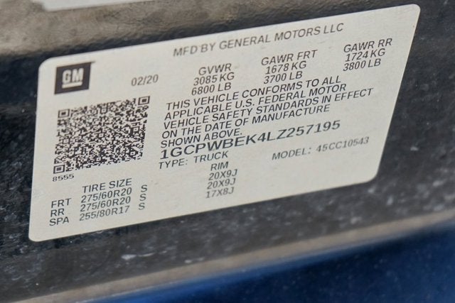 2020 Chevrolet Silverado 1500 Custom