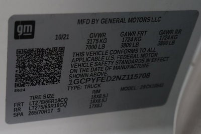 2022 Chevrolet Silverado 1500 LTD LT Trail Boss