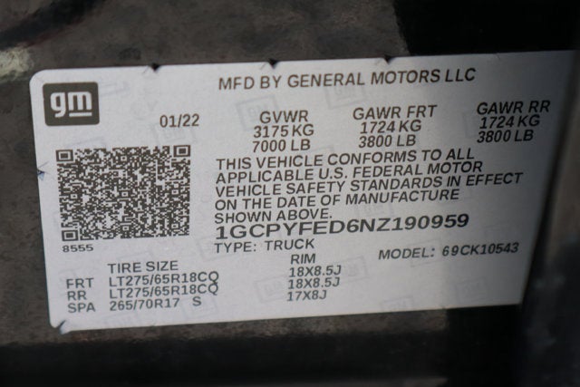 2022 Chevrolet Silverado 1500 LTD LT Trail Boss