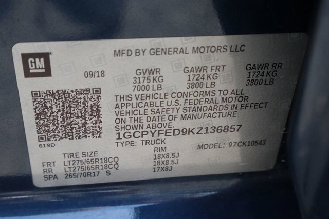 2019 Chevrolet Silverado 1500 LT Trail Boss