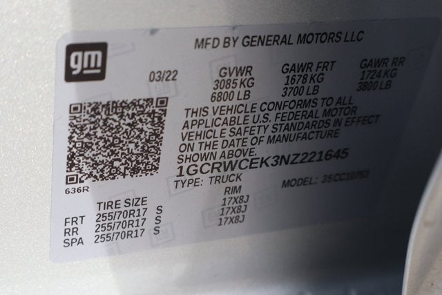 2022 Chevrolet Silverado 1500 LTD LT