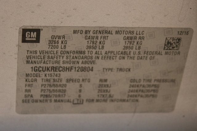 2017 Chevrolet Silverado 1500 LT