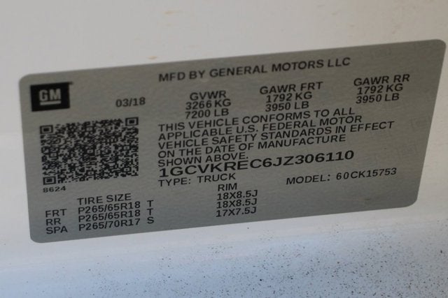 2018 Chevrolet Silverado 1500 LT