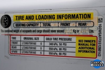 2016 Chevrolet Express 2500 Work Van