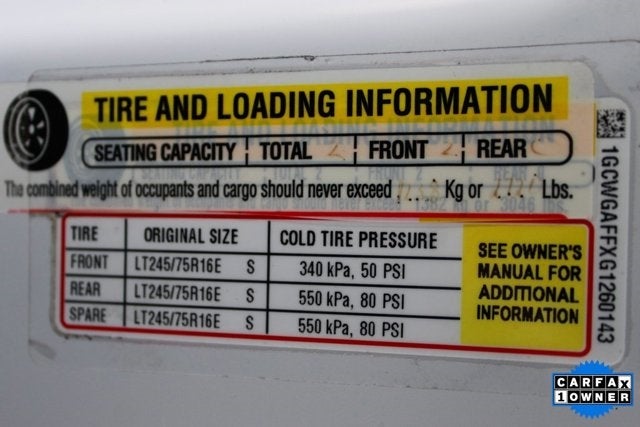 2016 Chevrolet Express 2500 Work Van