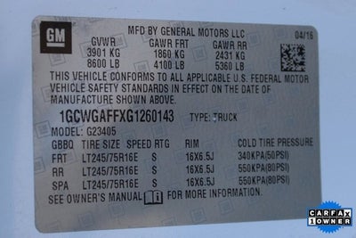 2016 Chevrolet Express 2500 Work Van