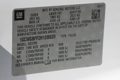 2017 Chevrolet Express 2500 Work Van