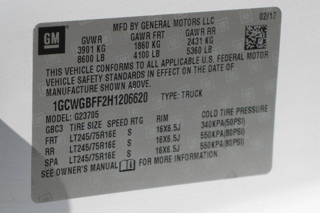 2017 Chevrolet Express 2500 Work Van