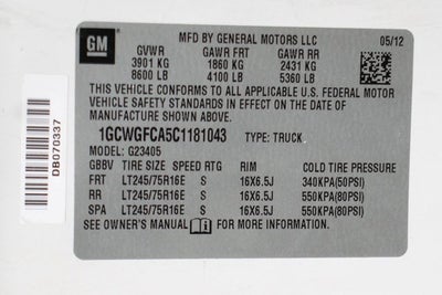 2012 Chevrolet Express 2500 Work Van