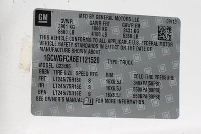 2014 Chevrolet Express 2500 Work Van