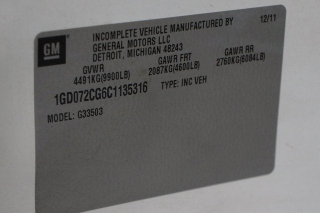 2012 GMC Savana 3500 Work Van