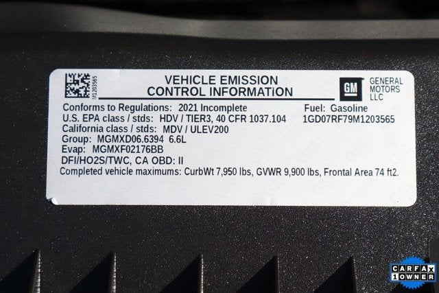 2021 GMC Savana Commercial Cutaway Work Van