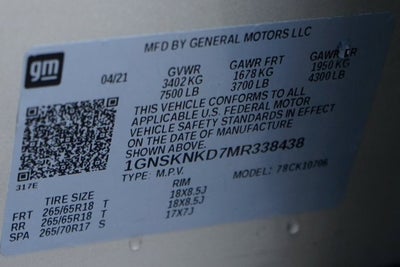 2021 Chevrolet Tahoe LT