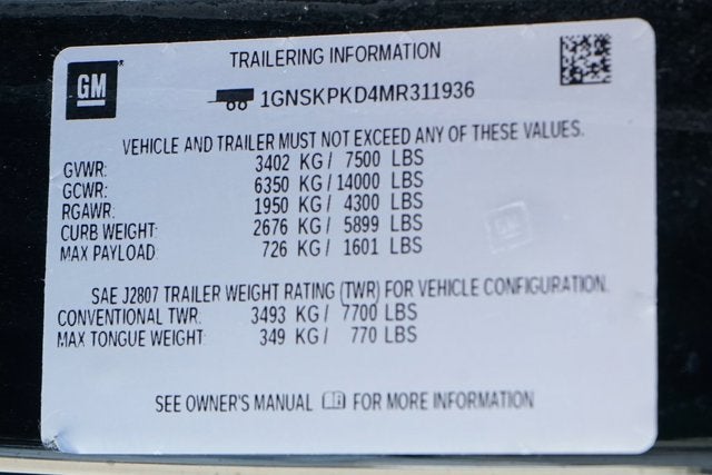 2021 Chevrolet Tahoe Z71