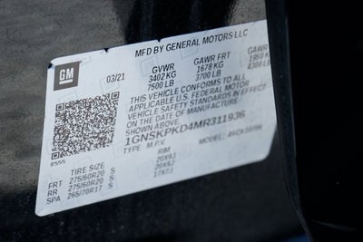 2021 Chevrolet Tahoe Z71