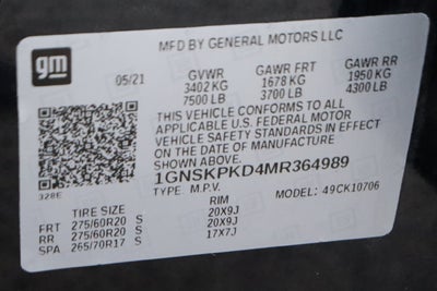 2021 Chevrolet Tahoe Z71