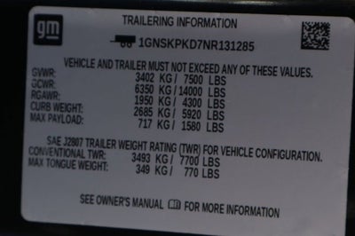 2022 Chevrolet Tahoe Z71