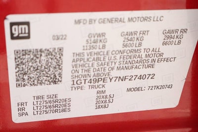 2022 GMC Sierra 2500HD AT4