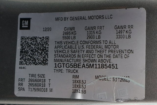 2021 GMC CANYON 2WD Elevation Standard