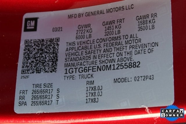 2021 GMC Canyon AT4 w/Leather