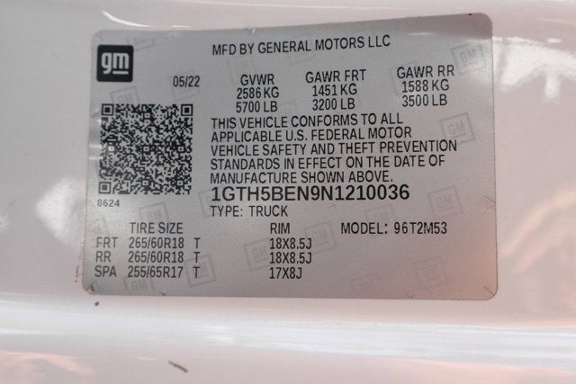 2022 GMC Canyon Elevation Standard