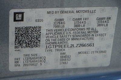 2020 GMC Sierra 1500 AT4