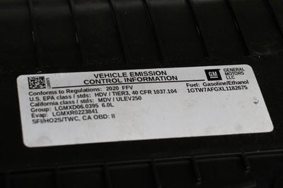 2020 GMC Savana 2500 Work Van